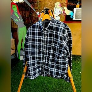 Speed and Strength back nine lightweight kevlar fiber Motorcycle flannel shirt.